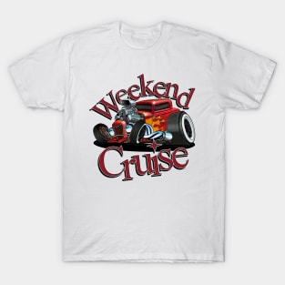 Weekend Cruise - Hot Rod Car T-Shirt